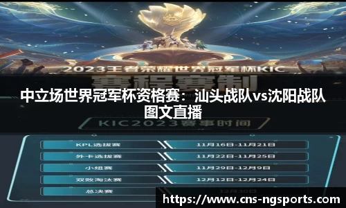 中立场世界冠军杯资格赛：汕头战队vs沈阳战队图文直播